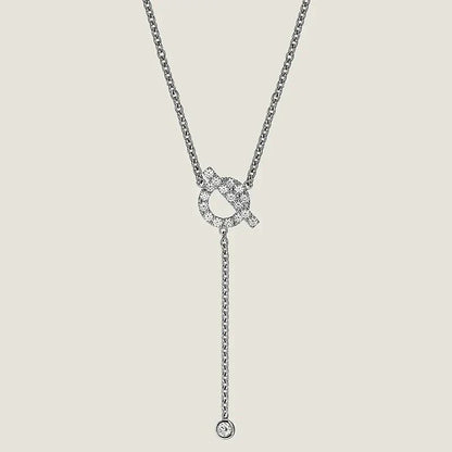 [Kaelin Vow]FINESSE SILVER DIAMOND NECKLACE