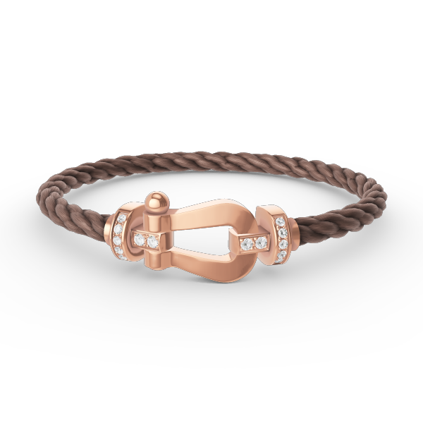 [Kaelin Vow]FORCE LARGE HORSESHOE HALF DIAMOND BRACELET ROSE GOLD