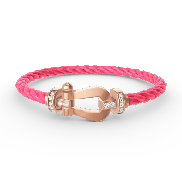 [Kaelin Vow]FORCE LARGE HORSESHOE HALF DIAMOND BRACELET ROSE GOLD