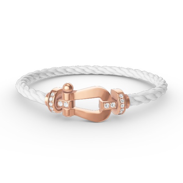 [Kaelin Vow]FORCE LARGE HORSESHOE HALF DIAMOND BRACELET ROSE GOLD