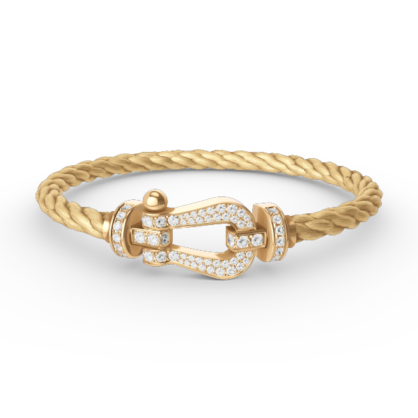 [Kaelin Vow]FORCE LARGE HORSESHOE FULL DIAMOND BRACELET GOLD