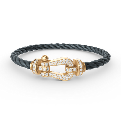 [Kaelin Vow]FORCE LARGE HORSESHOE FULL DIAMOND BRACELET GOLD