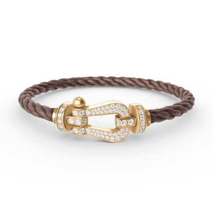 [Kaelin Vow]FORCE LARGE HORSESHOE FULL DIAMOND BRACELET GOLD