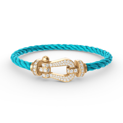 [Kaelin Vow]FORCE LARGE HORSESHOE FULL DIAMOND BRACELET GOLD