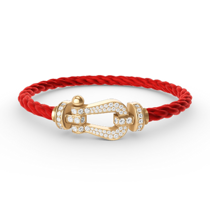 [Kaelin Vow]FORCE LARGE HORSESHOE FULL DIAMOND BRACELET GOLD