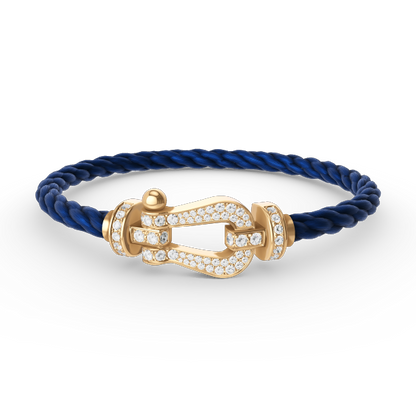 [Kaelin Vow]FORCE LARGE HORSESHOE FULL DIAMOND BRACELET GOLD