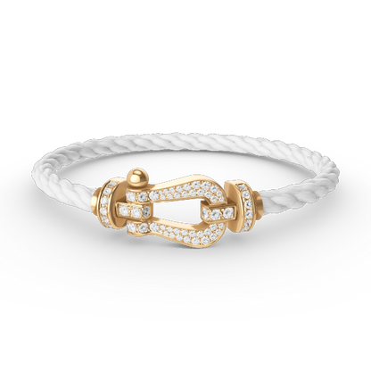 [Kaelin Vow]FORCE LARGE HORSESHOE FULL DIAMOND BRACELET GOLD