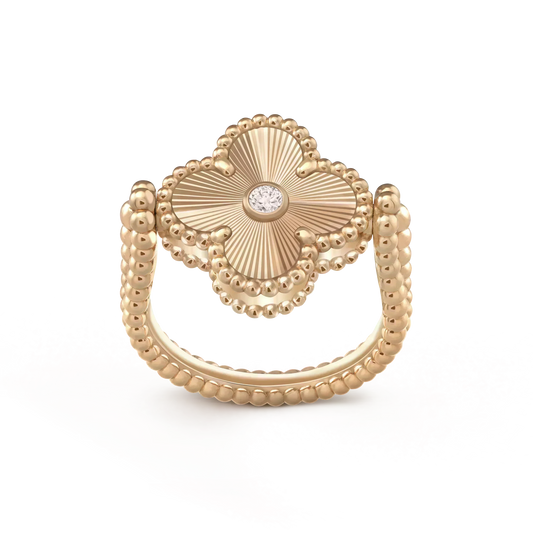 [Kaelin Vow]CLOVER RIVERSIBLE ROSE GOLD RING