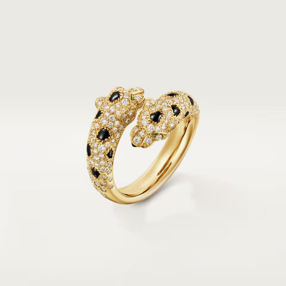 [Kaelin Vow]PANTHERE DOUBLE HEADED FULL DIAMOND  RING