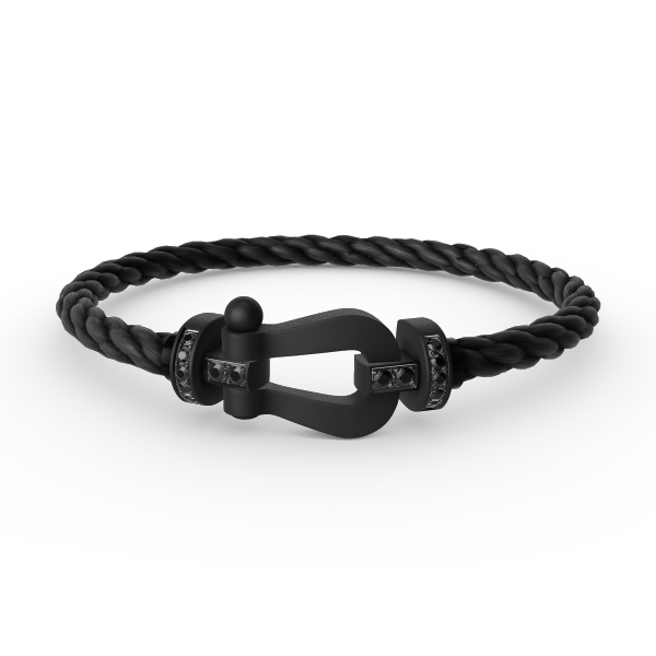 [Kaelin Vow]FORCE LARGE SERIES HORSESHOE BLACK SAMURAI BRACELET