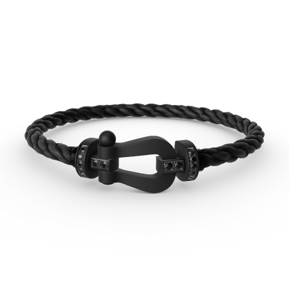 [Kaelin Vow]FORCE LARGE SERIES HORSESHOE BLACK SAMURAI BRACELET