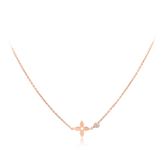 [Kaelin Vow]BLOSSOM ANHÄNGER AUS ROSÉGOLD MIT DIAMANTEN