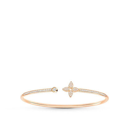 [Kaelin Vow]IDYLLE PINK GOLD OPEN BRACELET DIAMOND PAVED