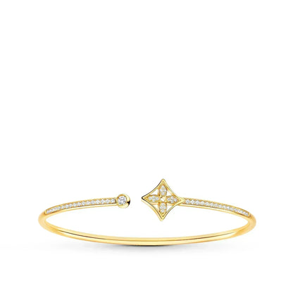 [Kaelin Vow]IDYLLE GOLD OPEN BRACELET DIAMOND PAVED
