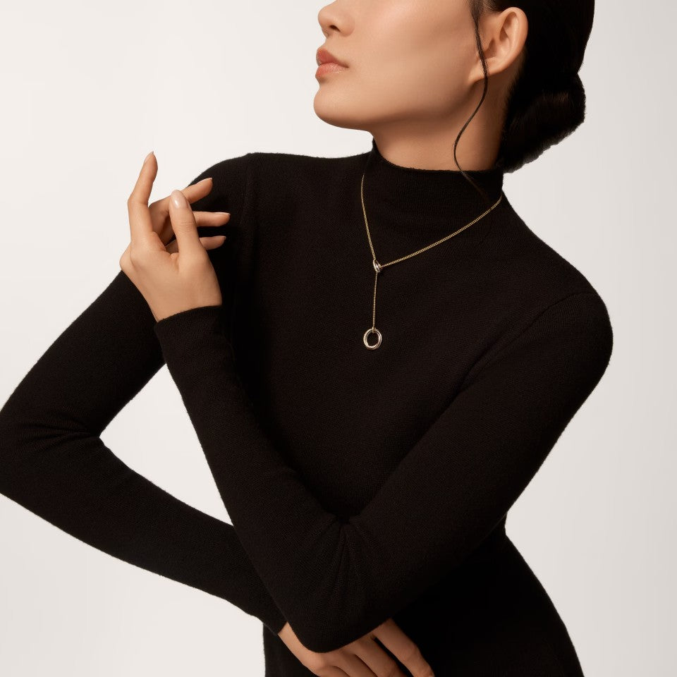 [Kaelin Vow]TRINITY DIAMONDS NECKLACE