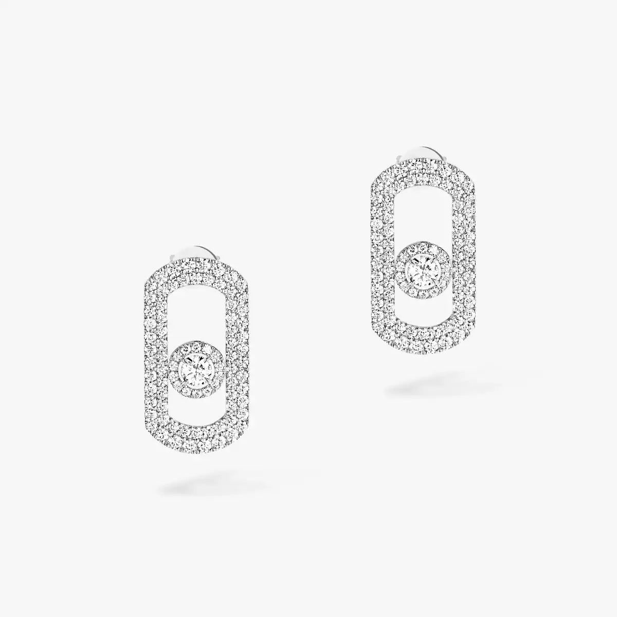[Kaelin Vow]So Move Pave_-Set Diamond Earrings in Silver