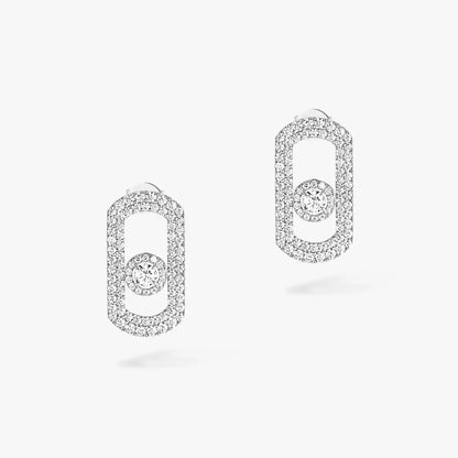 [Kaelin Vow]So Move Pave_-Set Diamond Earrings in Silver