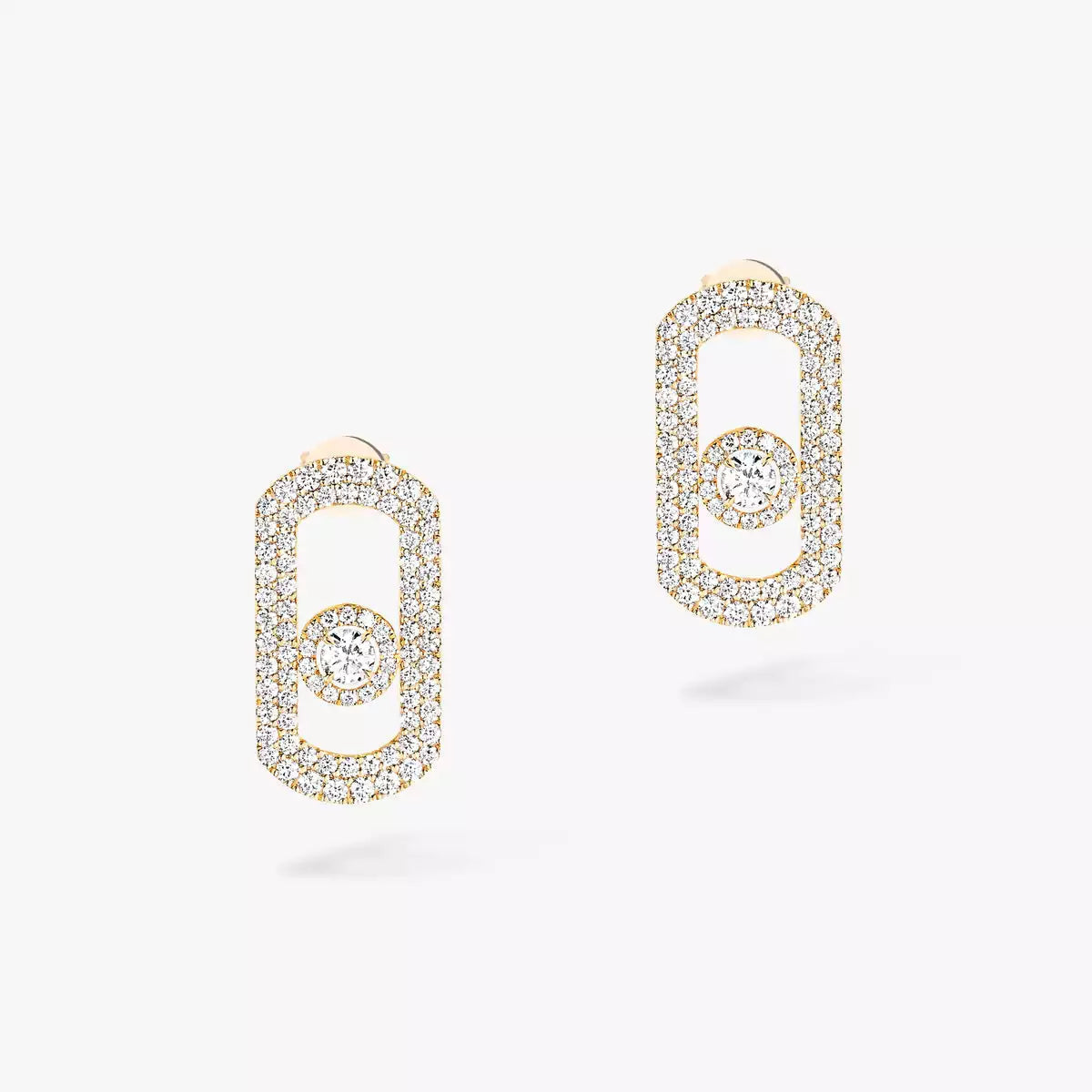 [Kaelin Vow]So Move Pave_-Set Diamond Earrings in Silver