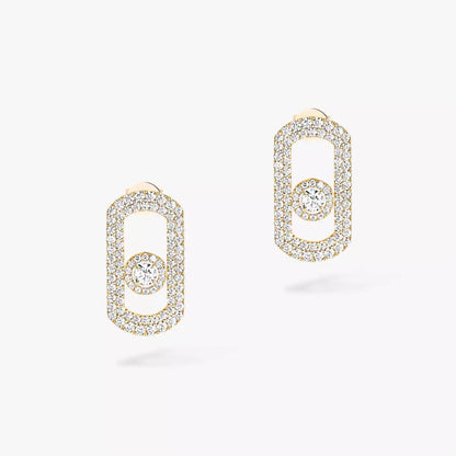 [Kaelin Vow]So Move Pave_-Set Diamond Earrings in Silver