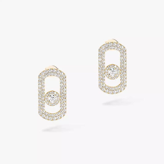 [Kaelin Vow]So Move Pave_-Set Diamond Earrings in Silver