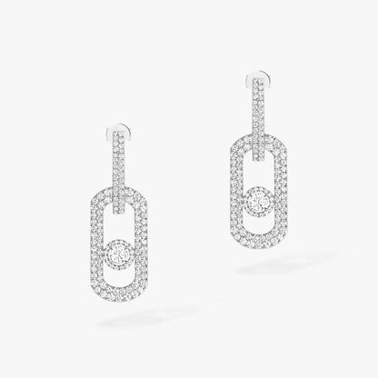 [Kaelin Vow]So Move XL Pavé-besetzte Diamant-Ohrhänger