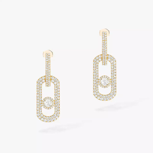 [Kaelin Vow]So Move XL Pave_-Set Diamond Pendant Earrings