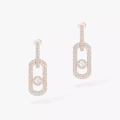 [Kaelin Vow]So Move XL Pavé-besetzte Diamant-Ohrhänger