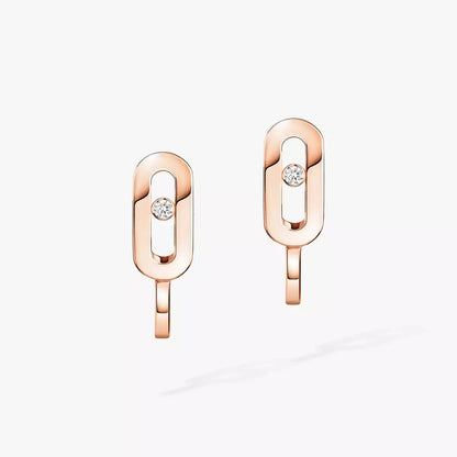 [Kaelin Vow]Diamond Mini Hoop Earrings Move Classique
