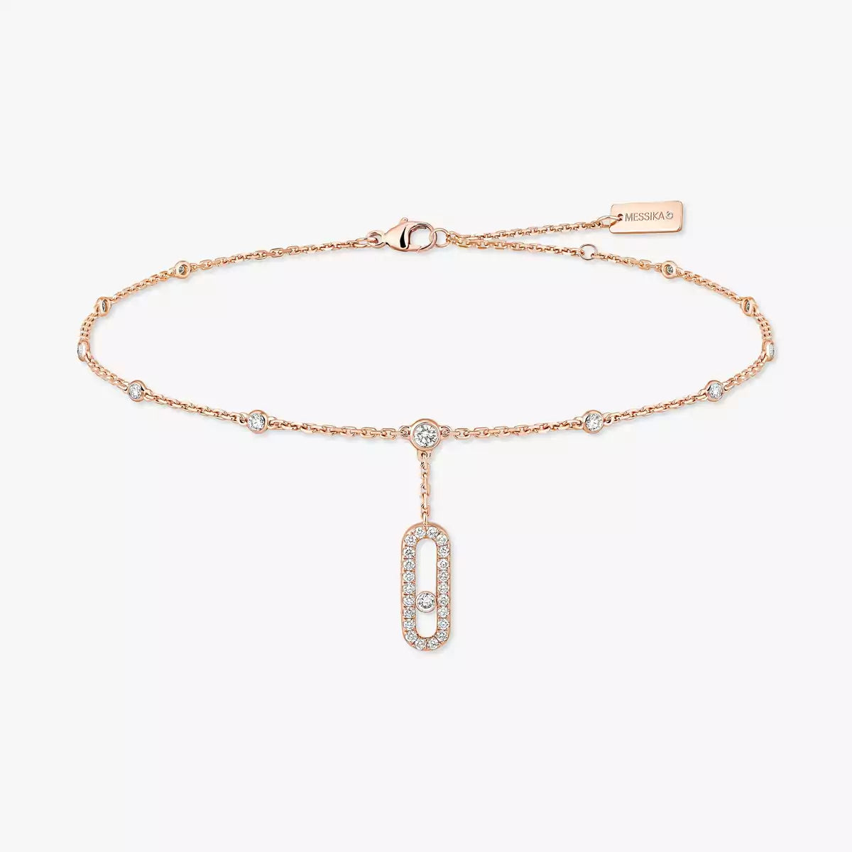 [Kaelin Vow] Move Uno pavé ankle bracelet