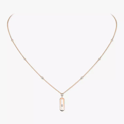 [Kaelin Vow] Move Uno Gold Diamond Long Necklace