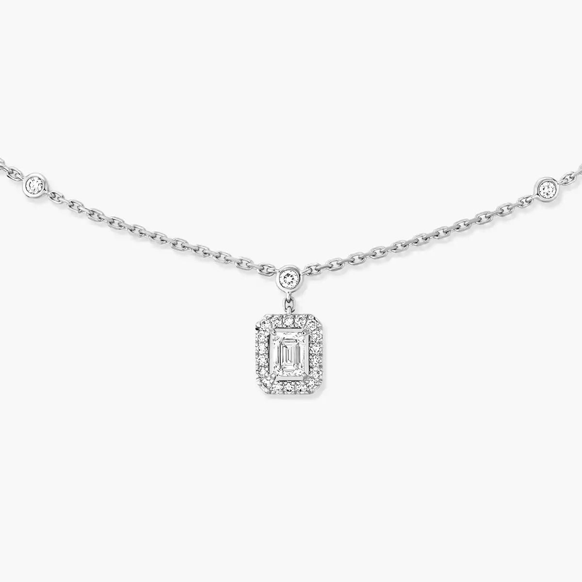 [Kaelin Vow]My Twin Diamond Necklace in Silver