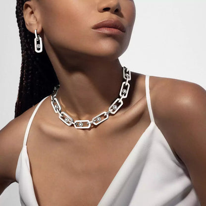 [Kaelin Vow]So Move XL Diamond Pendant Earrings