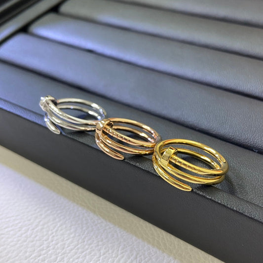 [Kaelin Vow]SMOOTH THREE-BAND NAIL RING