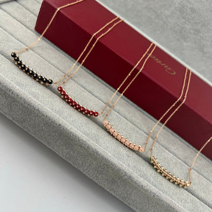 [Kaelin Vow]NEW STUD COLORED GEM PENDANT NECKLACE