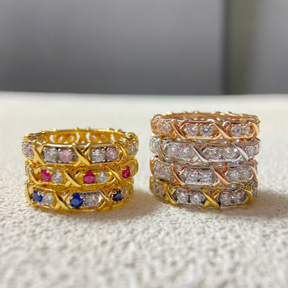 [Kaelin Vow]SIXTEEN STONE RING Colored Stone Version