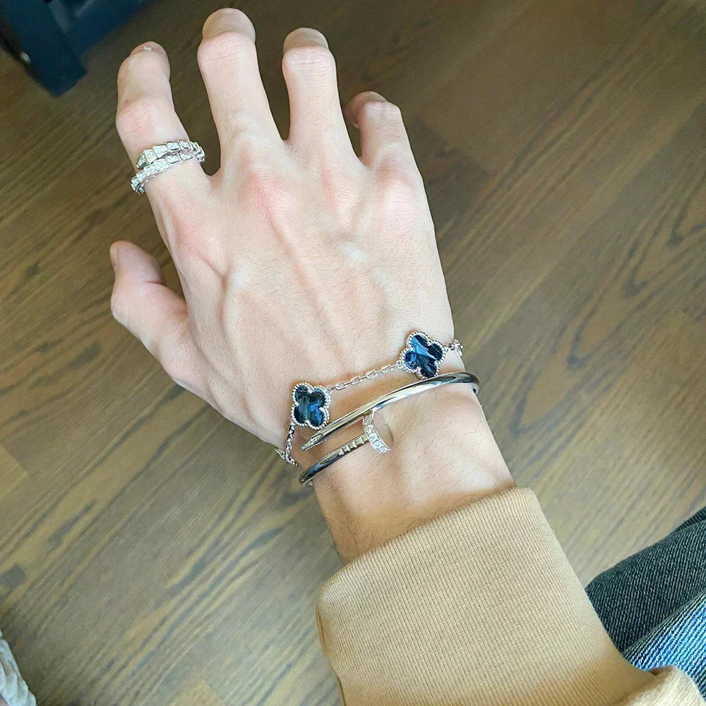 [Kaelin Vow]CLOVER 5 MOTIF PIETERSITE BRACELET COLLECTION