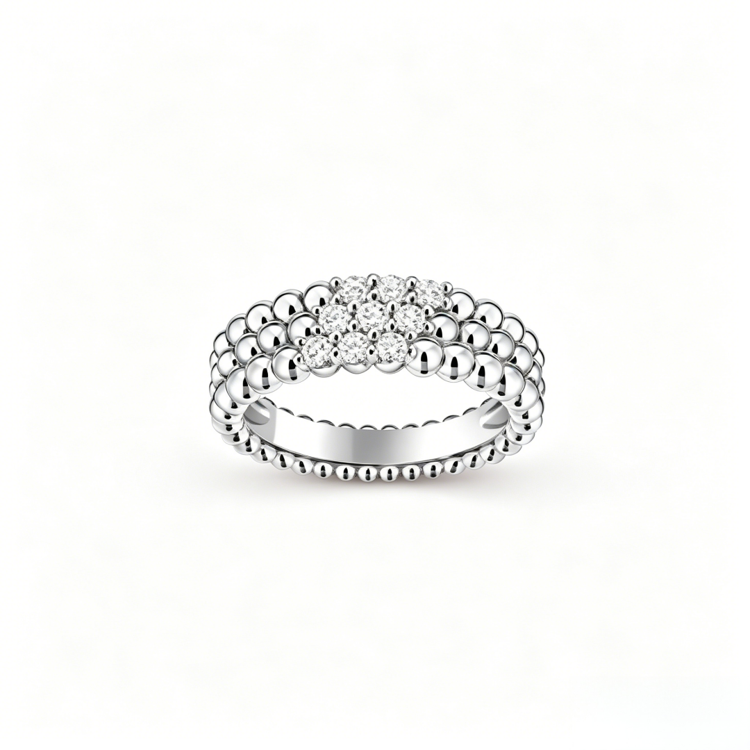 [Kaelin Vow] THREE-ROW DIAMOND RING