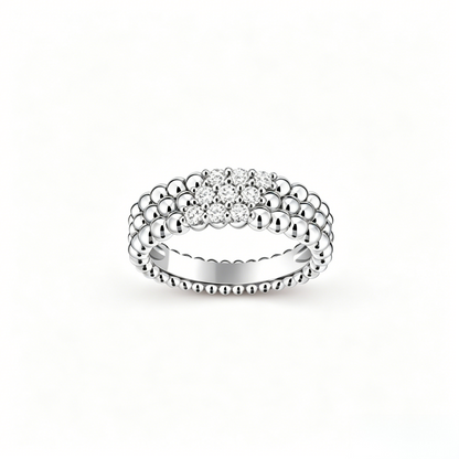 [Kaelin Vow] THREE-ROW DIAMOND RING