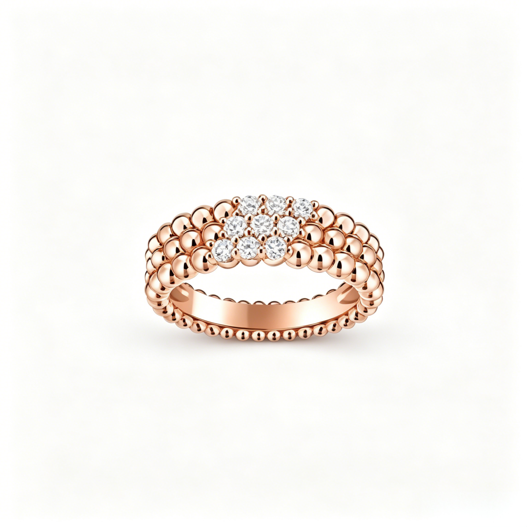 [Kaelin Vow] THREE-ROW DIAMOND RING