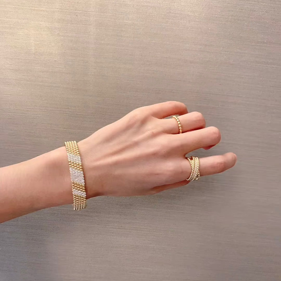 [Kaelin Vow]  FIVE-ROW DIAMOND BRACELET
