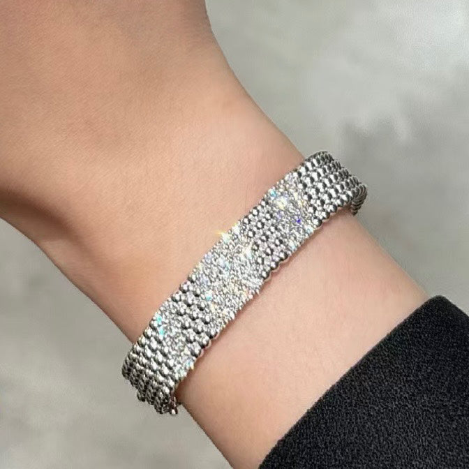 [Kaelin Vow]  FIVE-ROW DIAMOND BRACELET
