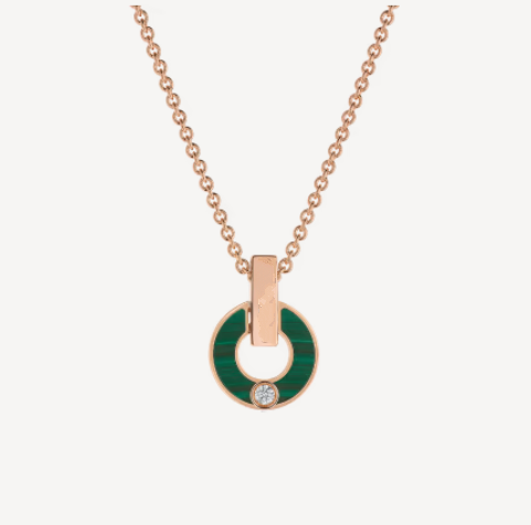 [Kaelin Vow]GARI NECKLACE PINK GOLD MALACHITE