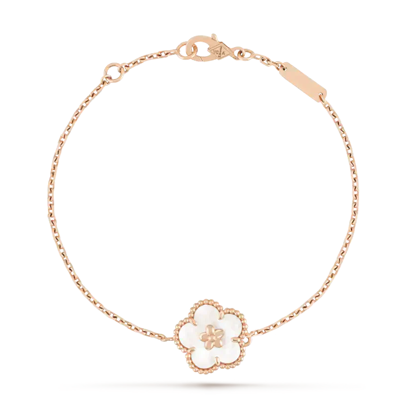 [Kaelin Vow]LUCKY WHITE MOP PLUM BLOSSOM  BRACELET
