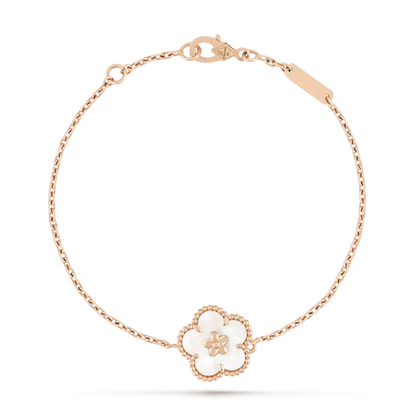 [Kaelin Vow]LUCKY WHITE MOP PLUM BLOSSOM  BRACELET