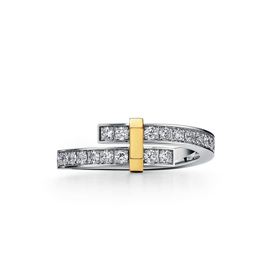 [Kaelin Vow]EDGE GOLD SILVER DIAMOND RING