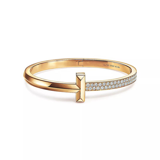[Kaelin Vow]T1 BREITE DIAMANT-SCHWUNGFLECHTE MIT SCHERENKLAPPE ROSÉGOLD