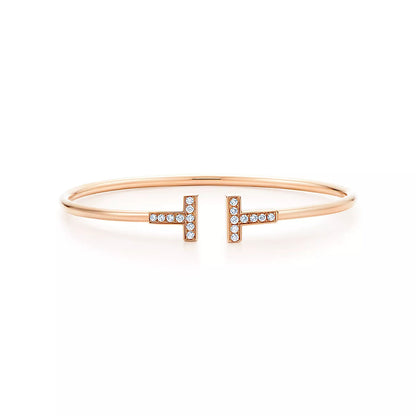[Kaelin Vow]T BRACELET PINK GOLD 1.8MM DIAMOND
