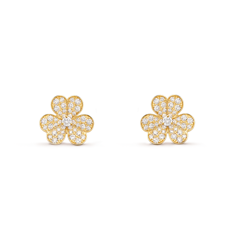 [Kaelin Vow]FRIVOLE GOLD FLOWER DIAMOND EARRINGS