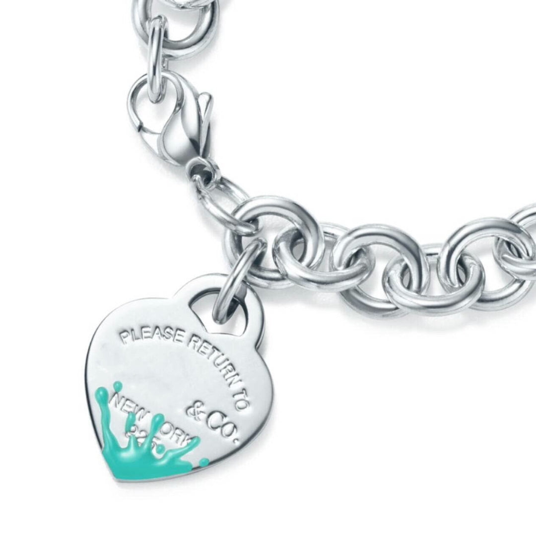 [Kaelin Vow]LOVE HEART RETURN TO TIF SILVER BRACELET