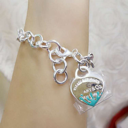 [Kaelin Vow]LOVE HEART RETURN TO TIF SILVER BRACELET